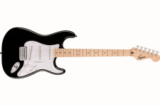 Squier Sonic Strato, Maple Fing, White Pickg, Black