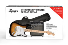 Fender Squier Sonic Strato Pack, Maple Fing, 2TS, Gig-Bag, 10W