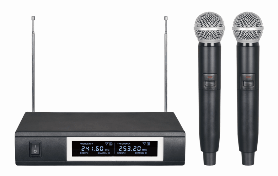 TLX P2 doppio radiomicrofono palmare VHF TECHNOSOUND