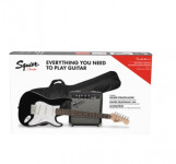 Fender Squier Stratocaster Pack SSS Lrl Black GigBag 10G-230V