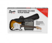 Fender Squier Stratocaster Pack SSS Lrl BrownSB GigBag 10G-230V