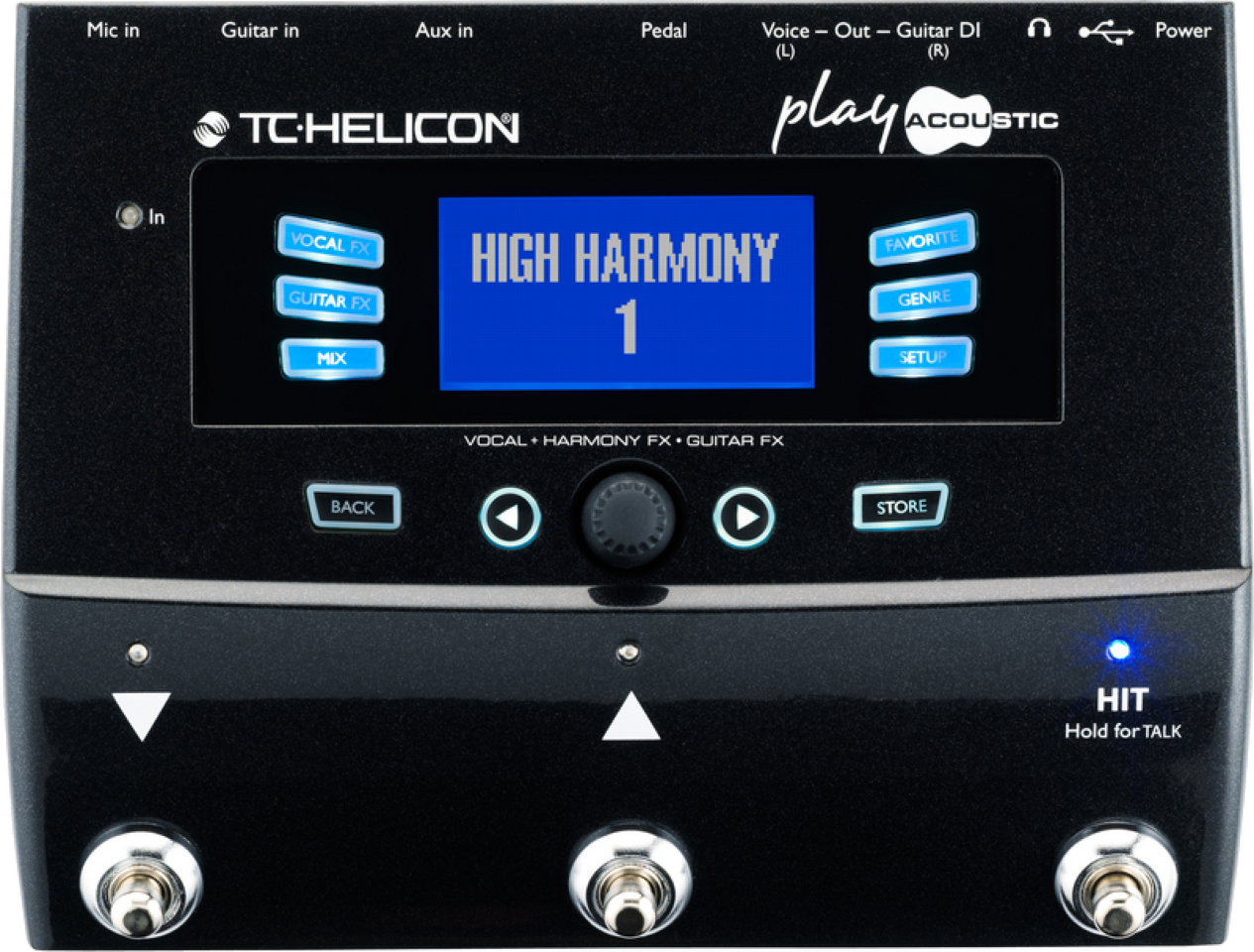 TC Helicon PLAY ACOUSTIC Voice and Acoustic Guitar FX Processor