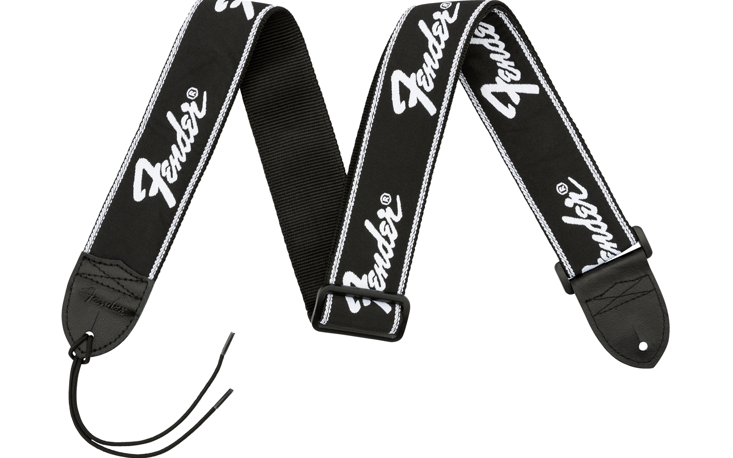 Fender Running Logo Strap Black