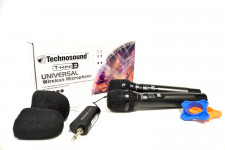 TMINI2 DOPPIO RADIOMIC. MULTIFREQUENZA UHF PALMARE TECHNOSOUND